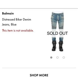 Balmain biker jeans